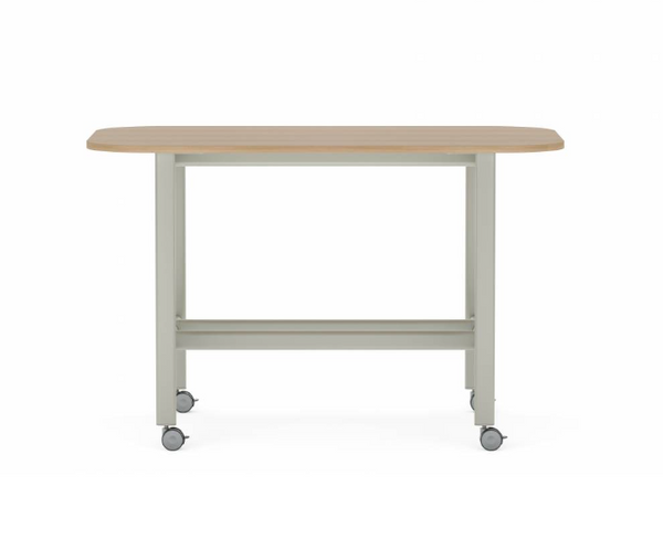 Collaborative Spaces™ 42"H Large Collaboration Table with Large Radius & Casters - 72"W x 42"D