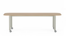Collaborative Spaces™ 29"H Large Collaboration Table with Large Radius & Casters - 96"W x 36"D