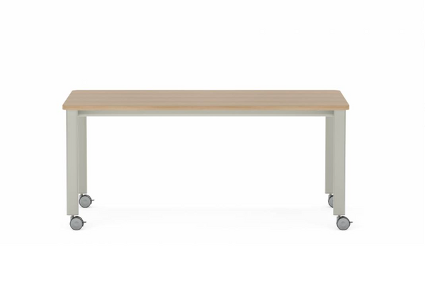 Collaborative Spaces™ 29"H Large Collaboration Table with Small Radius & Casters - 72"W x 42"D