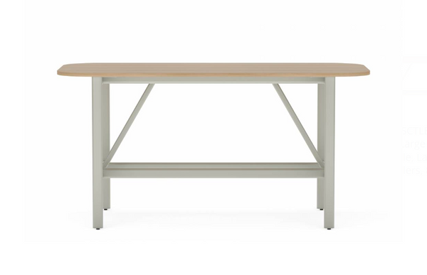 Collaborative Spaces™ 42"H Large Collaboration Table with Large Radius & Levelers - 90"W x 42"D