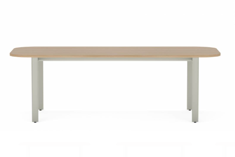 Collaborative Spaces™ 29"H Large Collaboration Table with Large Radius & Levelers - 90"W x 36"D