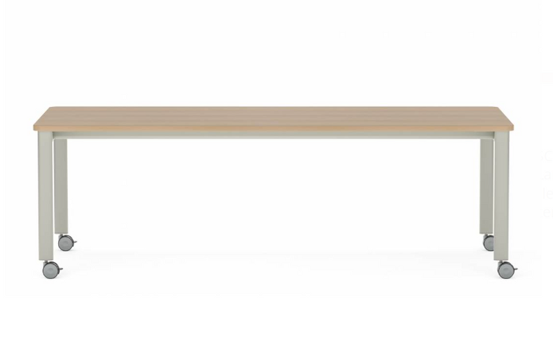 Collaborative Spaces™ 29"H Large Collaboration Table with Small Radius & Casters - 90"W x 42"D