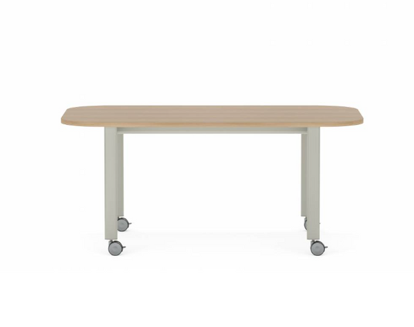 Collaborative Spaces™ 29"H Large Collaboration Table with Large Radius & Casters - 72"W x 42"D