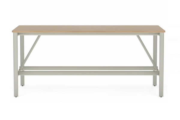 Collaborative Spaces™ 42"H Large Collaboration Table with Small Radius & Levelers - 96"W x 48"D