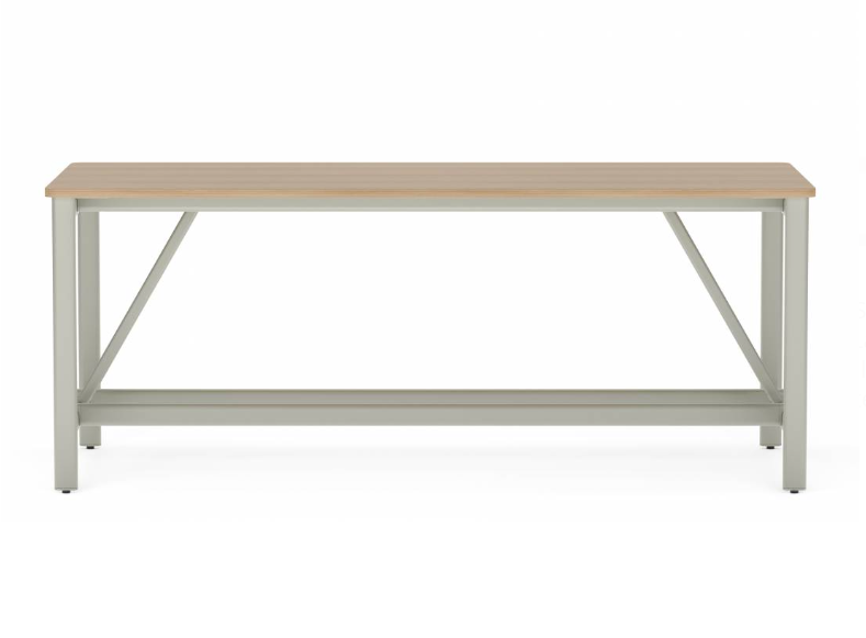 Collaborative Spaces™ 36"H Large Collaboration Table with Small Radius & Levelers - 96"W x 42"D