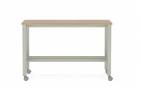 Collaborative Spaces™ 42"H Large Collaboration Table with Small Radius & Casters - 78"W x 48"D