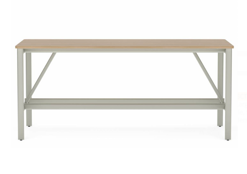 Collaborative Spaces™ 42"H Large Collaboration Table with Small Radius & Levelers - 96"W x 42"D