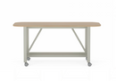 Collaborative Spaces™ 36"H Large Collaboration Table with Large Radius & Casters - 78"W x 36"D