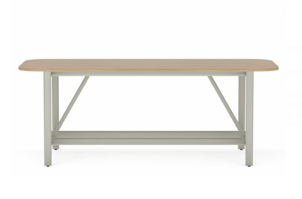 Collaborative Spaces™ 36"H Large Collaboration Table with Large Radius & Levelers - 96"W x 48"D