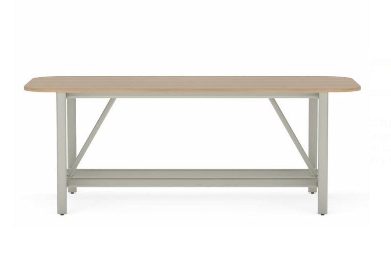 Collaborative Spaces™ 36"H Large Collaboration Table with Large Radius & Levelers - 96"W x 48"D