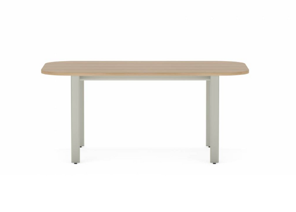 Collaborative Spaces™ 29"H Large Collaboration Table with Large Radius & Levelers - 66"W x 42"D