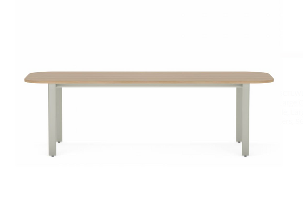 Collaborative Spaces™ 29"H Large Collaboration Table with Large Radius & Levelers - 96"W x 42"D
