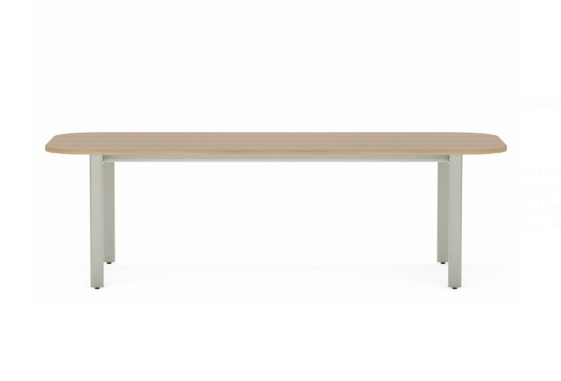 Collaborative Spaces™ 29"H Large Collaboration Table with Large Radius & Levelers - 96"W x 42"D