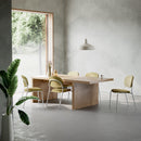 Loci 42"D x 84"W x 30"H Luxury Wood Single Overhang Collaborative Table