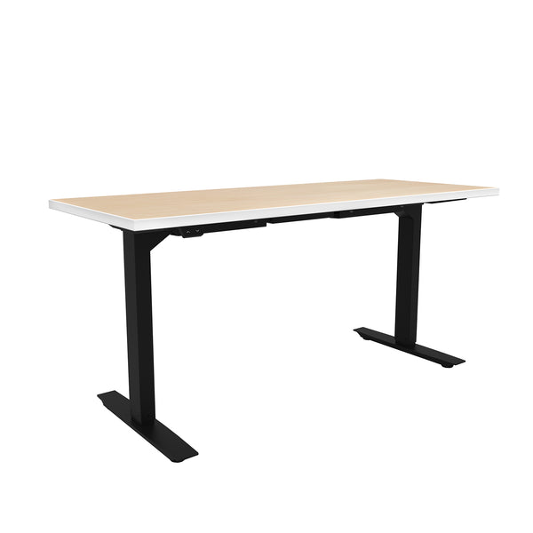 ML-Series Height-Adjustable Table, 24x60 Laminate Top, 2-Stage/2-Leg Base