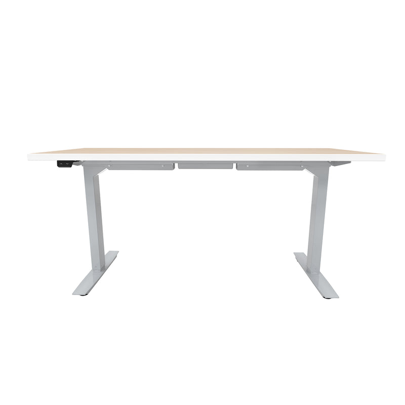 ML-Series Height-Adjustable Table, 24x60 Laminate Top, 2-Stage/2-Leg Base