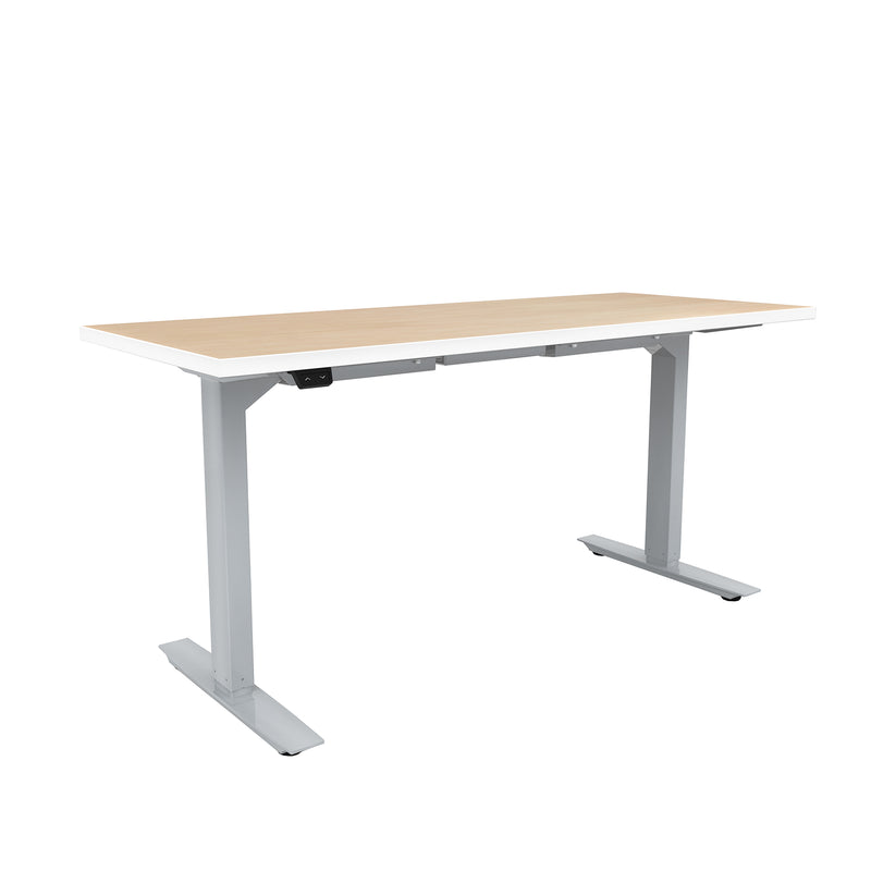 ML-Series Height-Adjustable Table, 24x60 Laminate Top, 2-Stage/2-Leg Base