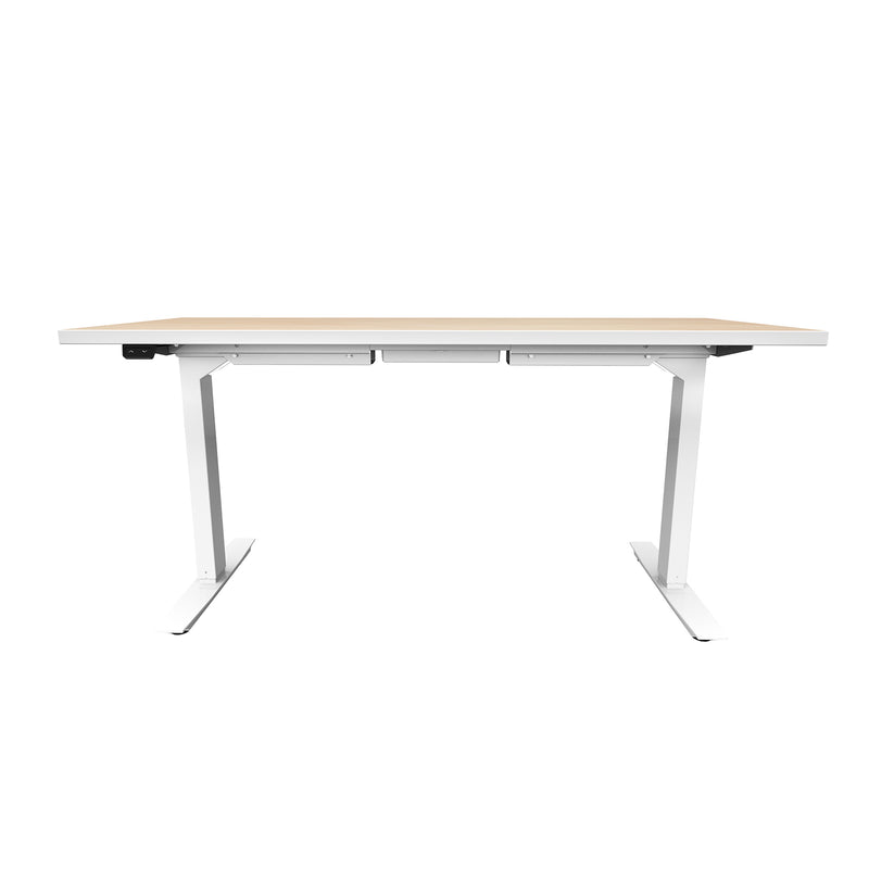 ML-Series Height-Adjustable Table, 24x60 Laminate Top, 2-Stage/2-Leg Base