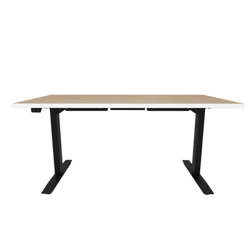 ML-Series Height-Adjustable Table, 30x60 Laminate Top, 2-Stage/2-Leg Base