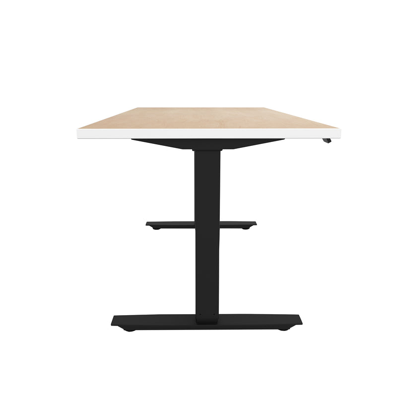 ML-Series Height-Adjustable Table, 30x60 Laminate Top, 2-Stage/2-Leg Base