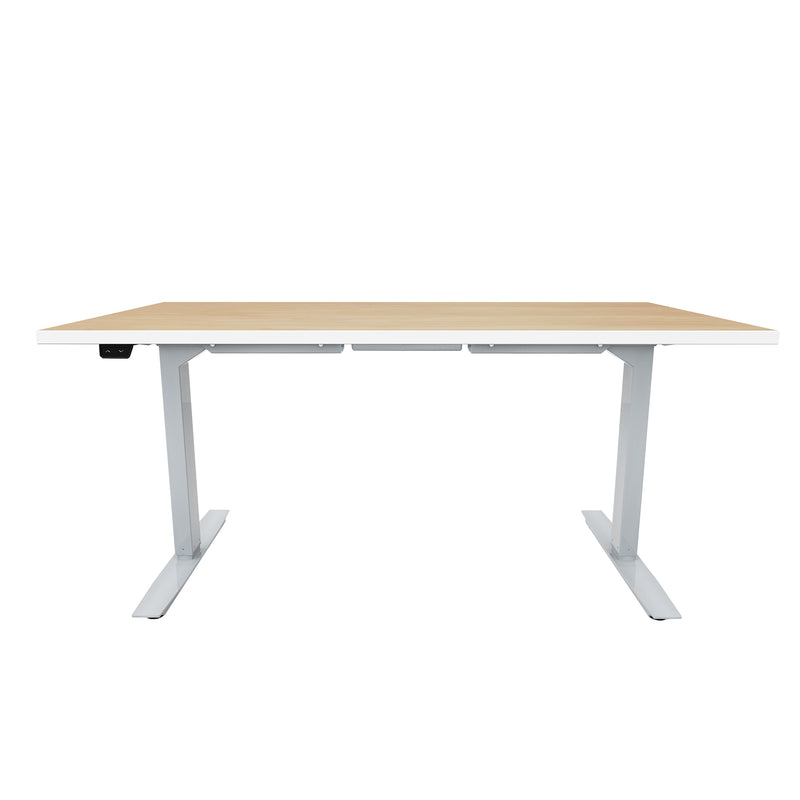 ML-Series Height-Adjustable Table, 30x60 Laminate Top, 2-Stage/2-Leg Base