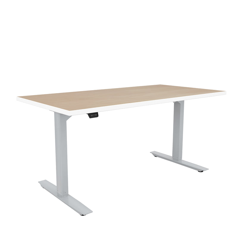 ML-Series Height-Adjustable Table, 30x60 Laminate Top, 2-Stage/2-Leg Base