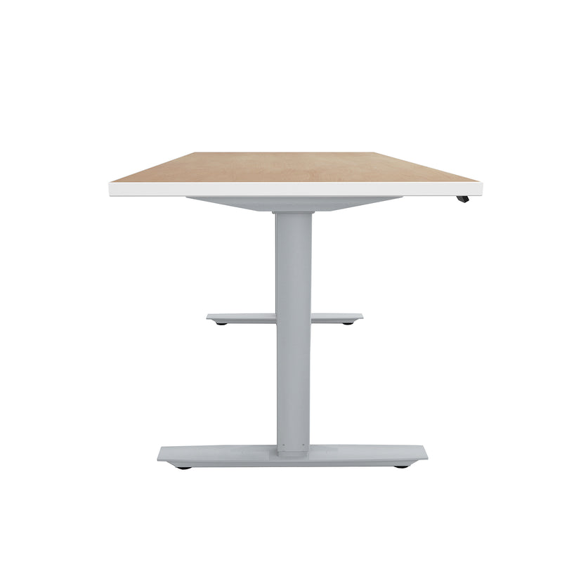 ML-Series Height-Adjustable Table, 30x60 Laminate Top, 2-Stage/2-Leg Base