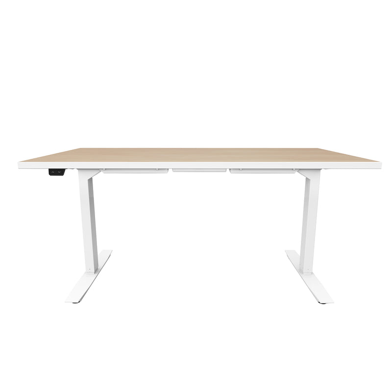 ML-Series Height-Adjustable Table, 30x60 Laminate Top, 2-Stage/2-Leg Base