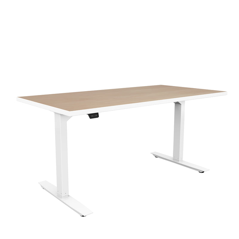 ML-Series Height-Adjustable Table, 30x60 Laminate Top, 2-Stage/2-Leg Base