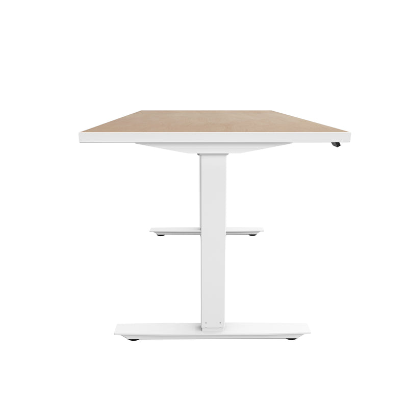 ML-Series Height-Adjustable Table, 30x60 Laminate Top, 2-Stage/2-Leg Base