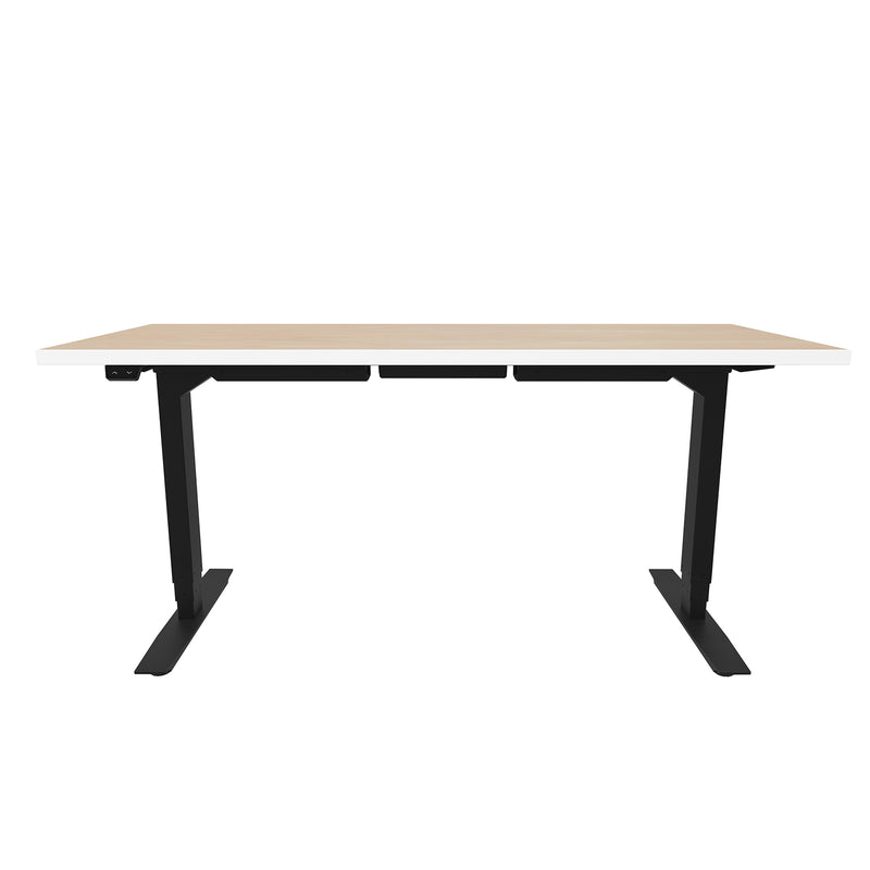 ML-Series Height-Adjustable Table, 24x60 Laminate Top, 3-Stage/2-Leg Base