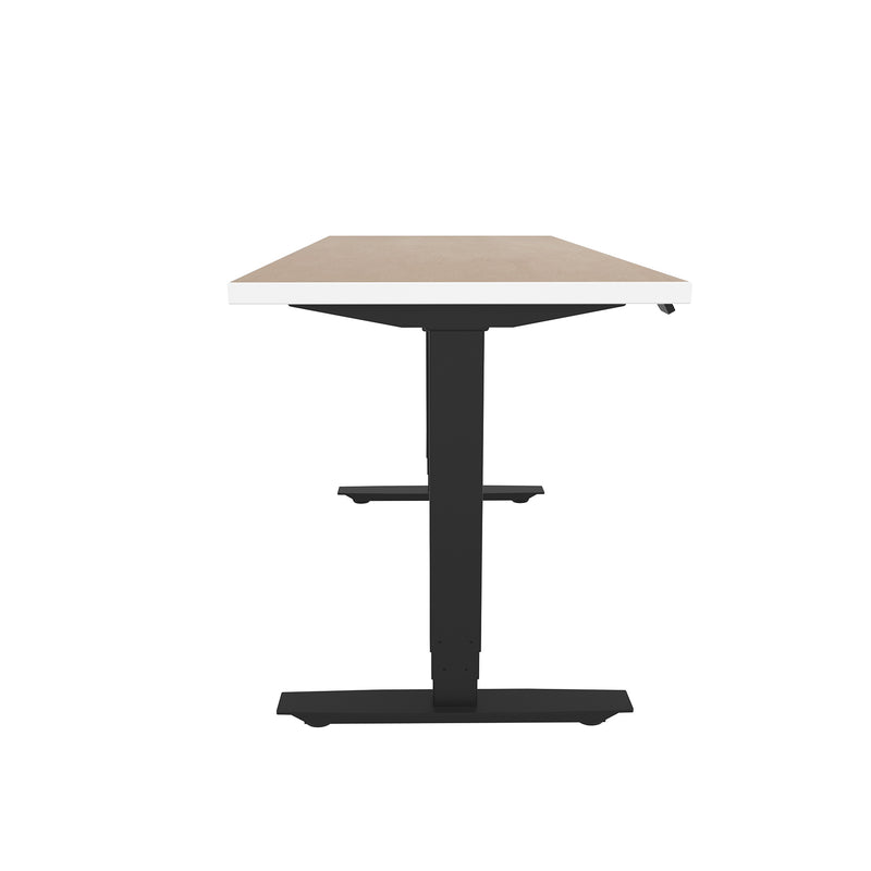 ML-Series Height-Adjustable Table, 24x60 Laminate Top, 3-Stage/2-Leg Base