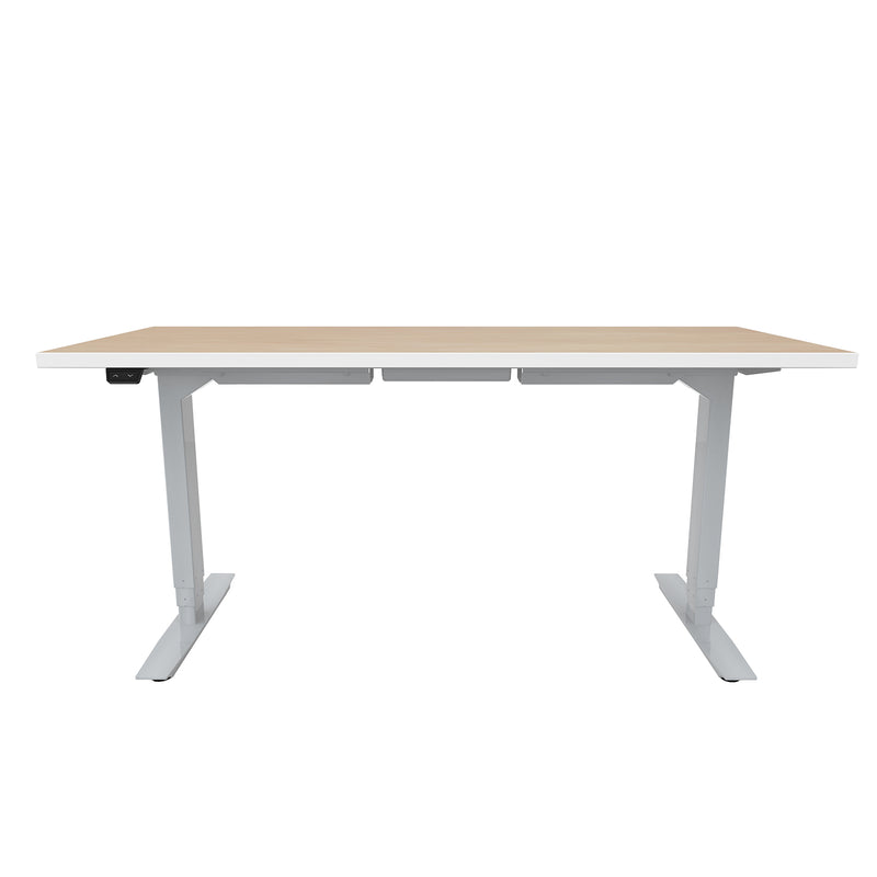 ML-Series Height-Adjustable Table, 24x60 Laminate Top, 3-Stage/2-Leg Base