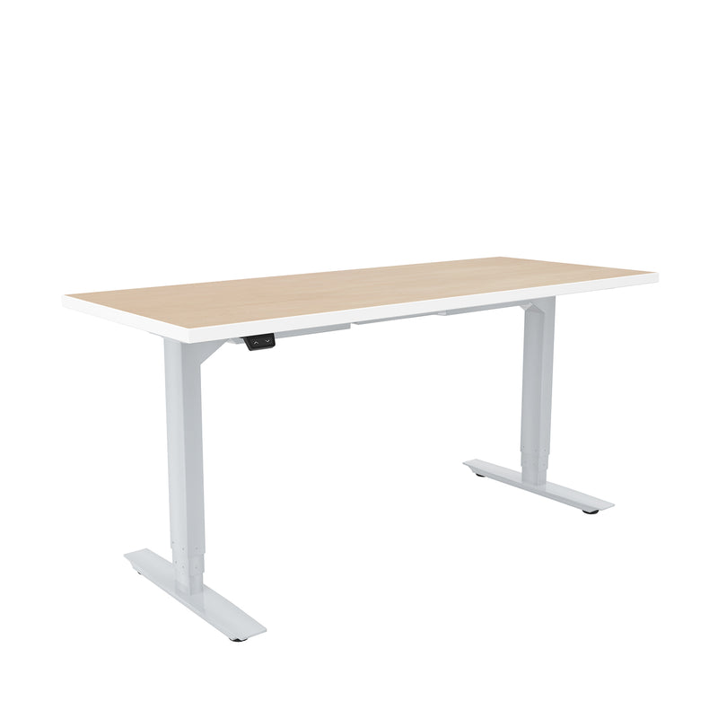 ML-Series Height-Adjustable Table, 24x60 Laminate Top, 3-Stage/2-Leg Base