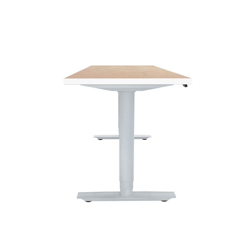 ML-Series Height-Adjustable Table, 24x60 Laminate Top, 3-Stage/2-Leg Base