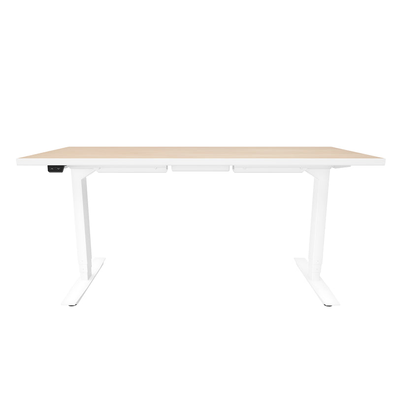 ML-Series Height-Adjustable Table, 24x60 Laminate Top, 3-Stage/2-Leg Base