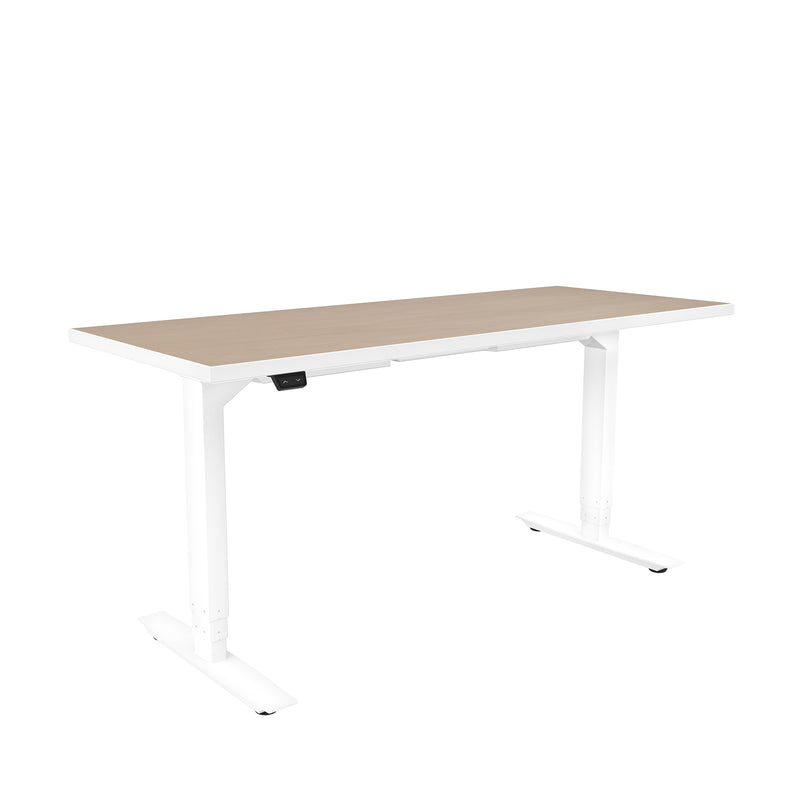 ML-Series Height-Adjustable Table, 24x60 Laminate Top, 3-Stage/2-Leg Base