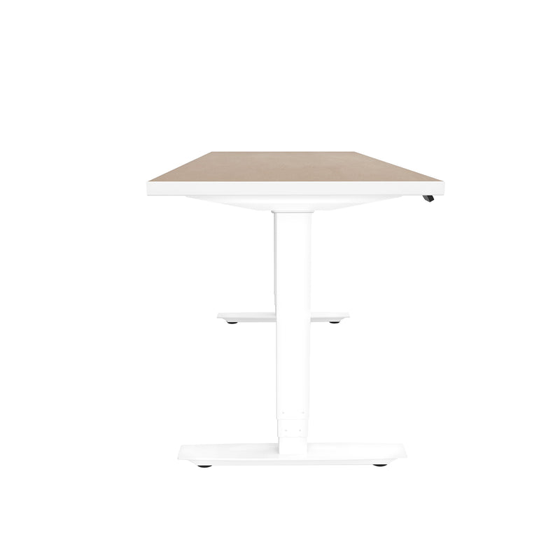 ML-Series Height-Adjustable Table, 24x60 Laminate Top, 3-Stage/2-Leg Base