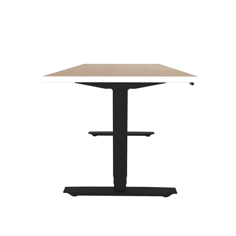 ML-Series Height-Adjustable Table, 30x60 Laminate Top, 3-Stage/2-Leg Base