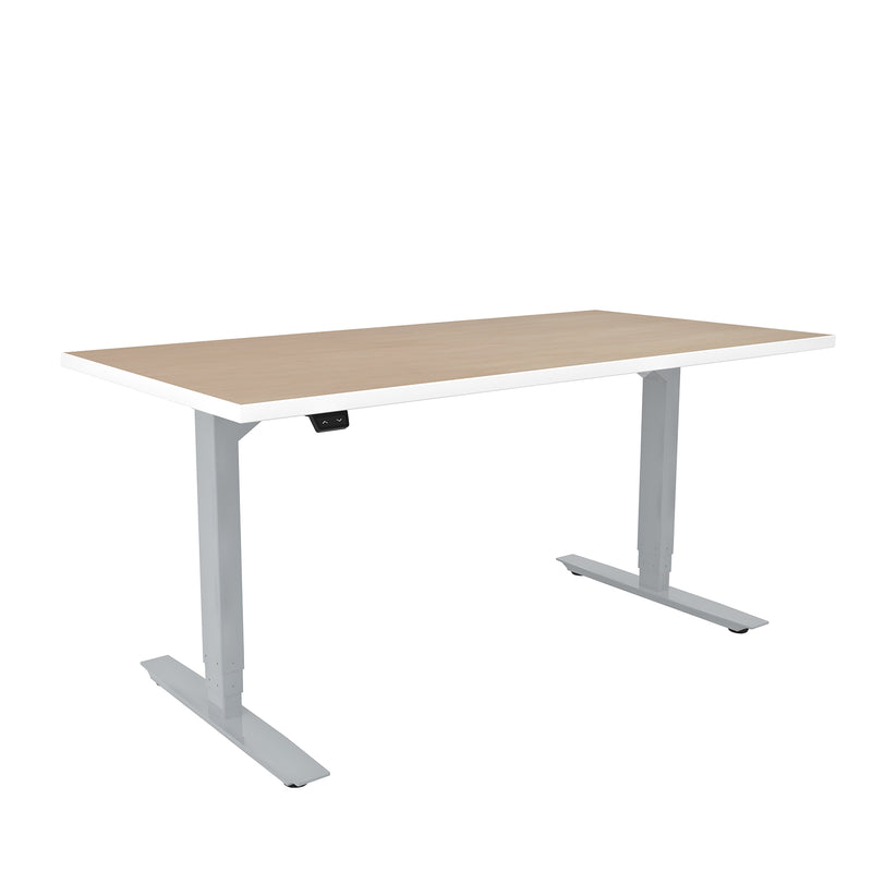 ML-Series Height-Adjustable Table, 30x60 Laminate Top, 3-Stage/2-Leg Base