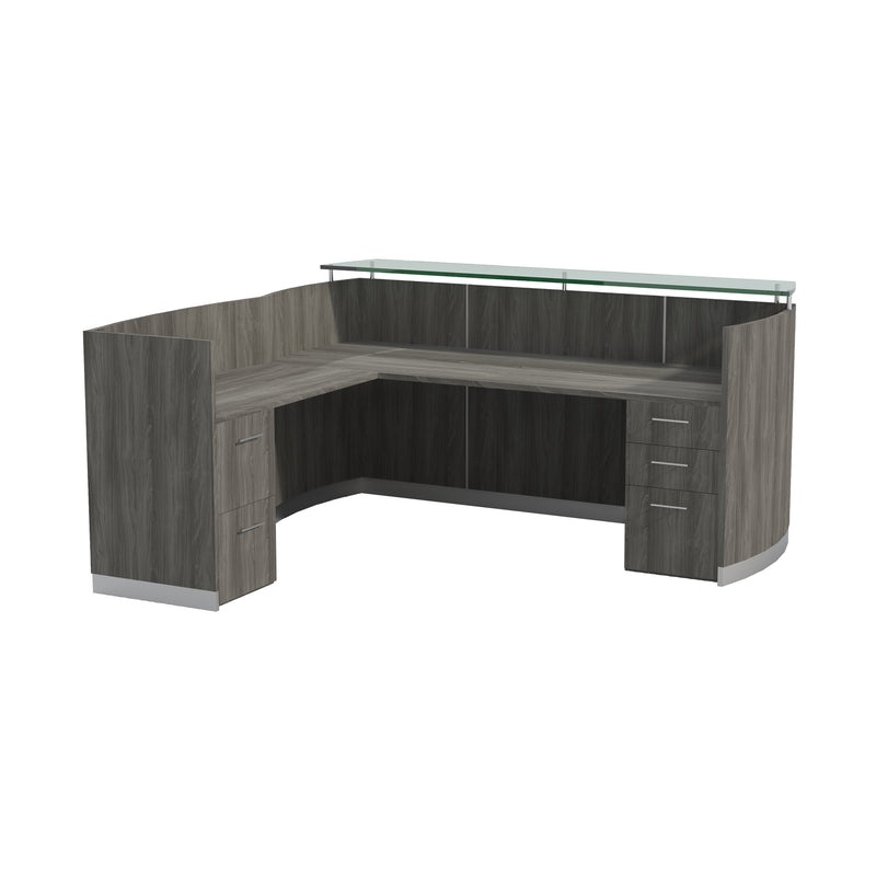 Medina™ Reception Station with Return, B/B/F & F/F Pedestals