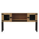 Mirella™ 72” Hutch with Glass Doors