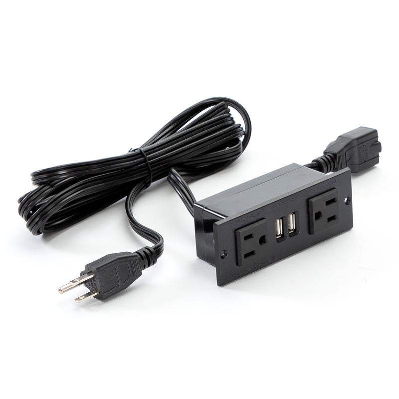 Power Module with 2 Power and 2 USB Outlets, 1 Daisy Chain