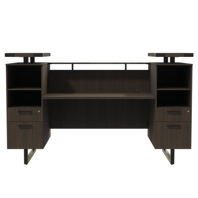 Mirella™ Reception Desk with Glass Countertop