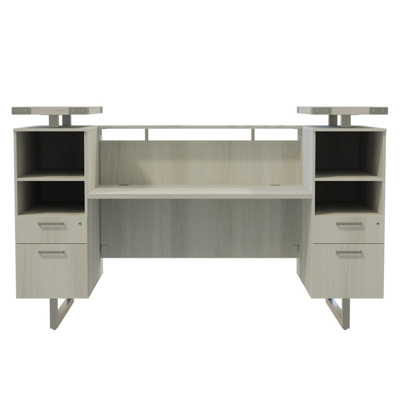 Mirella™ Reception Desk with Glass Countertop