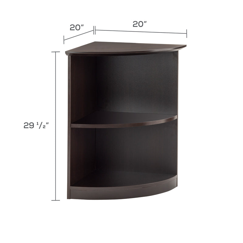 Medina™ 2-Shelf Quarter Round Bookcase