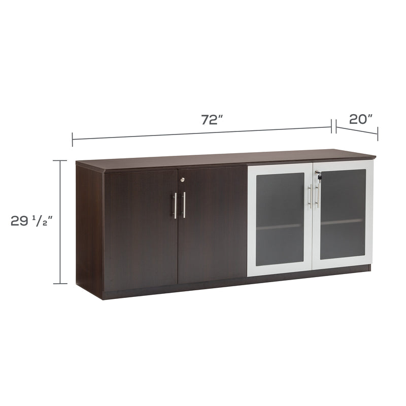 Medina™ Low Wall Cabinet with Glass Doors