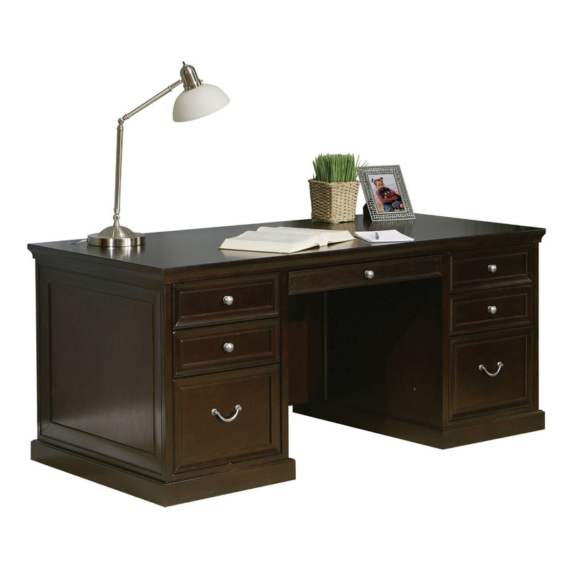 Markle 68"W Double Pedestal Executive Desk with Drawers