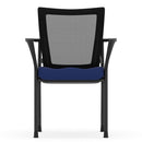 CoolMesh Mesh Back Stacking Chair with Fabric Seat
