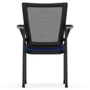 CoolMesh Mesh Back Stacking Chair with Fabric Seat